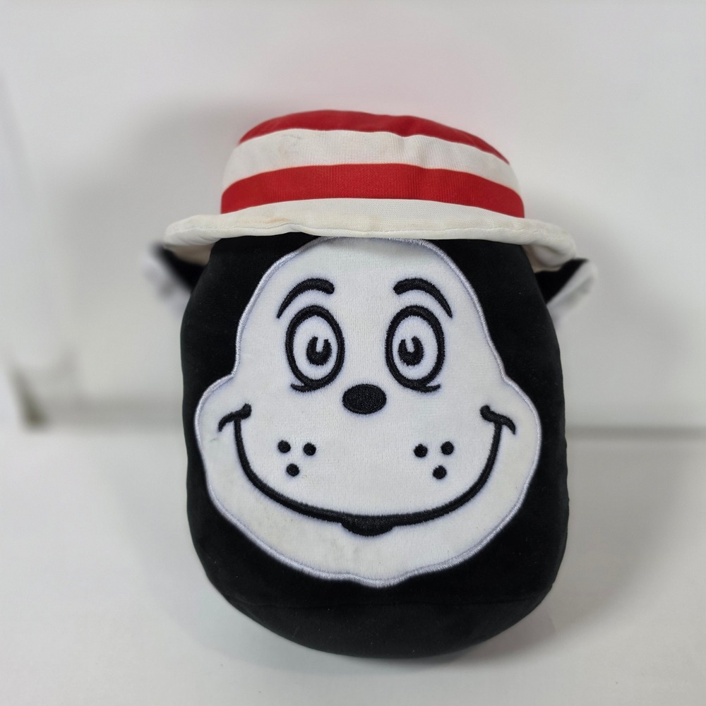 Aurora Dr Seuss Cat in The Hat Mallow Plush Stuffed Animal Toy 8 inch Black Red